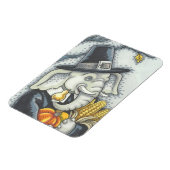 THANKSGIVING PACHYDERM, PILGRIM ELEPHANT MAGNET MAGNEET (Linkerzijde)