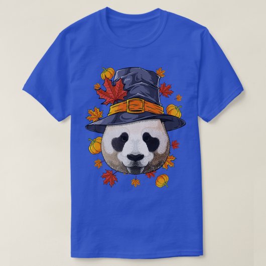 Thanksgiving Panda Pilgrim Costume Herfst herfst T-shirt (Design voorkant)