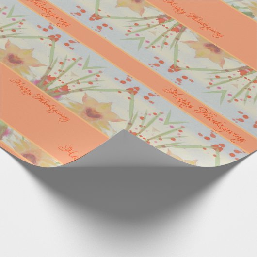 Thanksgiving Paper Gift-Wrap Cadeaupapier (Hoek)