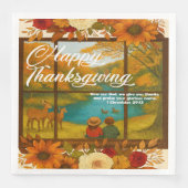 Thanksgiving Paper Napkin Servet (Voorkant)