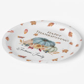 Thanksgiving Paper Plate Papieren Bordje (Gekanteld)