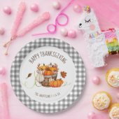 Thanksgiving Paper Plates Papieren Bordje (Feest)