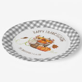 Thanksgiving Paper Plates Papieren Bordje (Gekanteld)