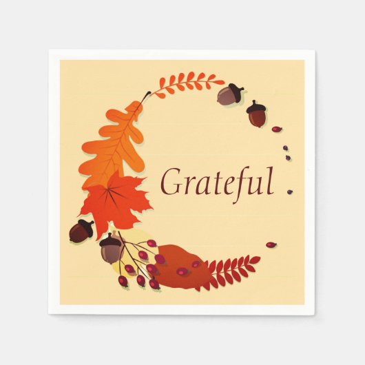 Thanksgiving paper plates servet (Voorkant)