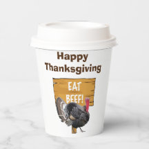 Thanksgiving papier beker