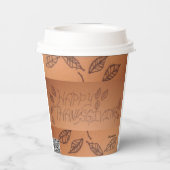 Thanksgiving papier beker (Achterkant)