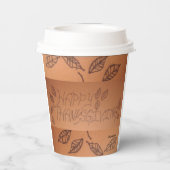 Thanksgiving papier beker (Achterkant)