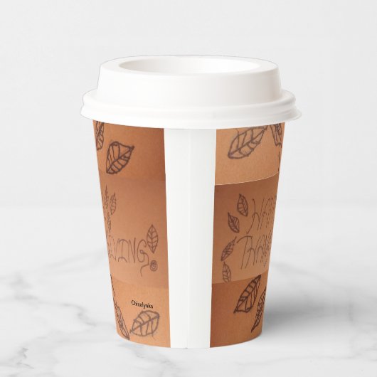 Thanksgiving papier beker (Rechts)