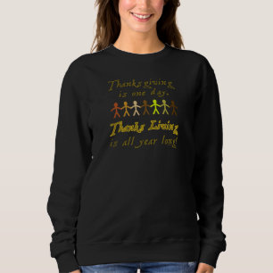 Thanksgiving Papier Knipsels Schattige Gezegde Trui
