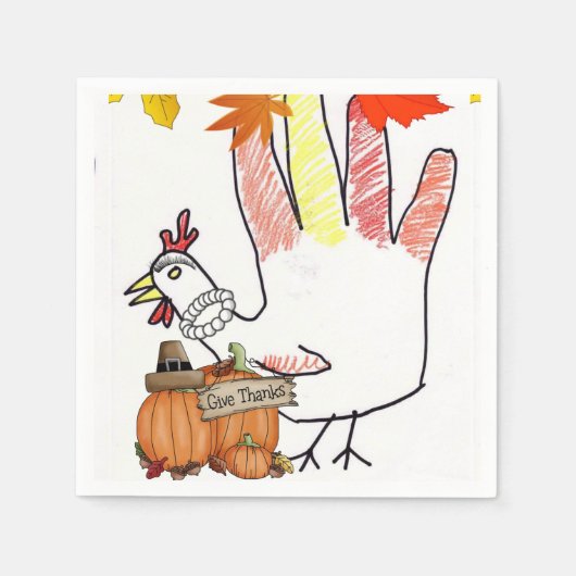 Thanksgiving Papier-luiers Servet (Voorkant)