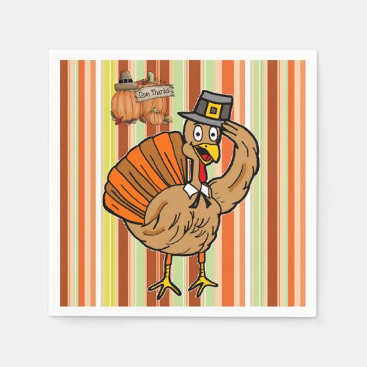 Thanksgiving Papier-luiers Servet (Voorkant)