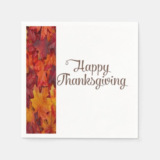 Thanksgiving Papier-luiers Servet (Voorkant)
