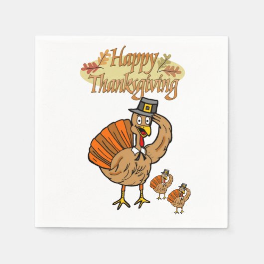 Thanksgiving Papier-luiers Servet (Voorkant)