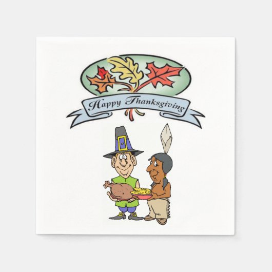 Thanksgiving Papier-luiers Servet (Voorkant)