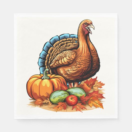 Thanksgiving Papier Napkins Servet (Voorkant)