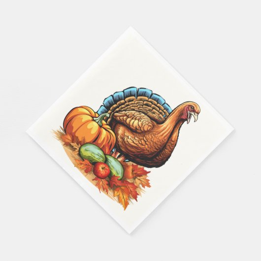 Thanksgiving Papier Napkins Servet (Hoek)