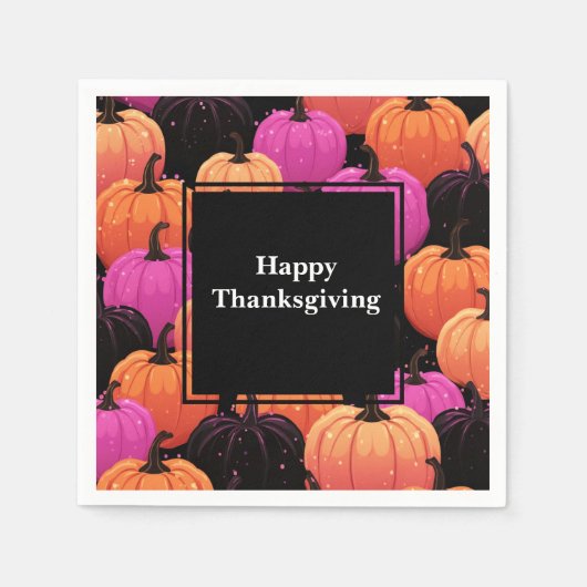 Thanksgiving Papier Napkins Servet (Voorkant)