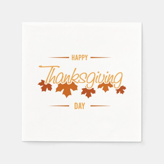 Thanksgiving Papier Napkins Servet (Voorkant)