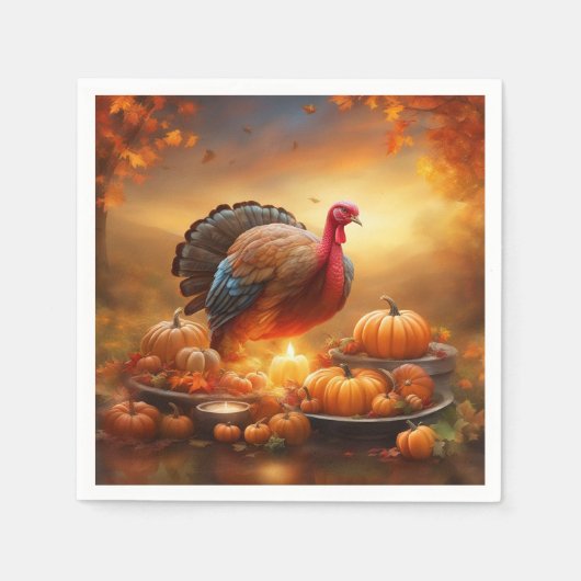 Thanksgiving Papier Napkins Servet (Voorkant)