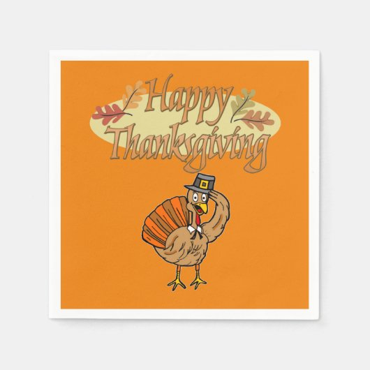 Thanksgiving Papier Napkins Servet (Voorkant)