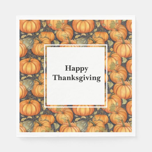 Thanksgiving Papier Napkins Servet (Voorkant)