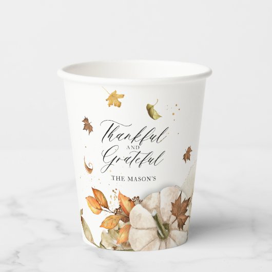 Thanksgiving Papieren Bekers (Voorkant)