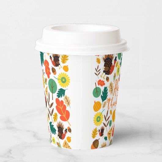 Thanksgiving Papieren Bekers (Rechts)