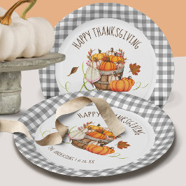 Thanksgiving Papieren Borden Bordje
