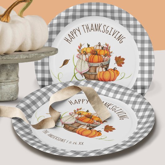 Thanksgiving Papieren Borden Bordje