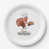 Thanksgiving Papieren Borden Bordje (Voorkant)