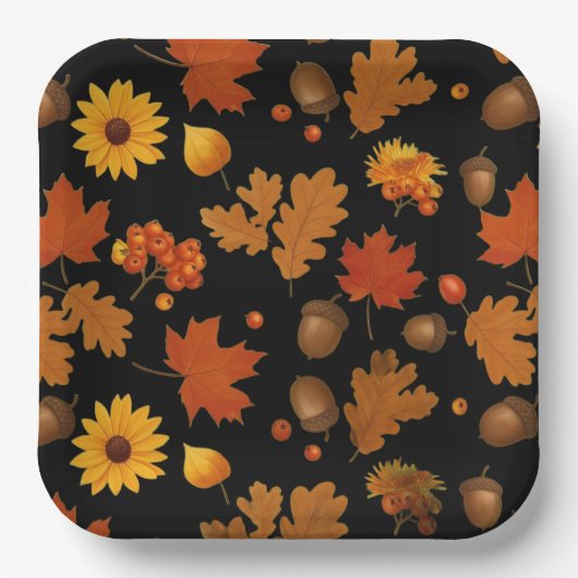 Thanksgiving papieren borden bordje (Voorkant)