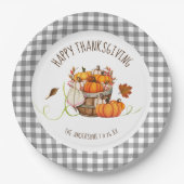 Thanksgiving Papieren Borden Bordje (Voorkant)