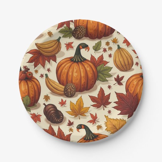 Thanksgiving Papieren Bordje (Voorkant)