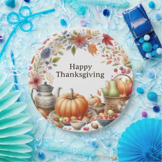 Thanksgiving Papieren Bordje (Feest)