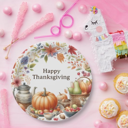 Thanksgiving Papieren Bordje (Feest)