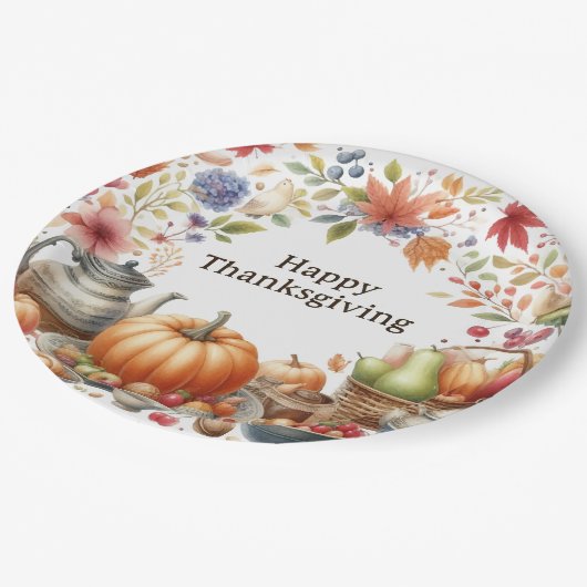 Thanksgiving Papieren Bordje (Gekanteld)
