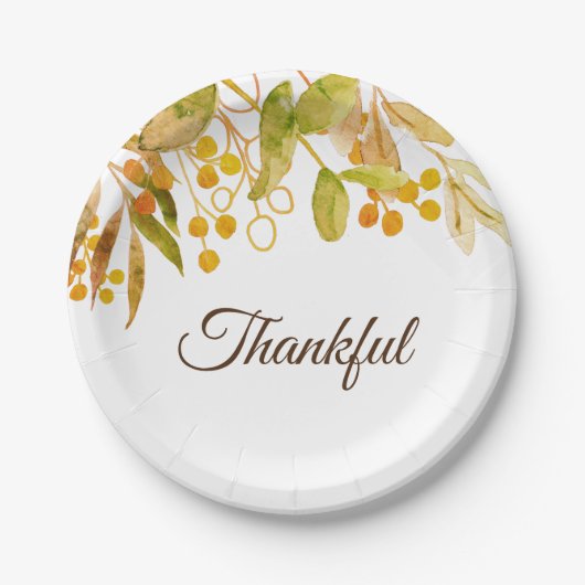 Thanksgiving Papieren Bordje (Voorkant)