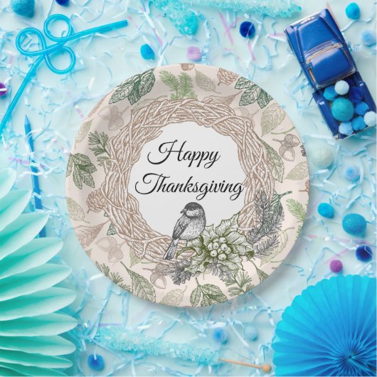  Thanksgiving Papieren Bordje (Feest)