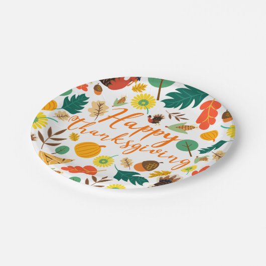 Thanksgiving Papieren Bordje (Gekanteld)