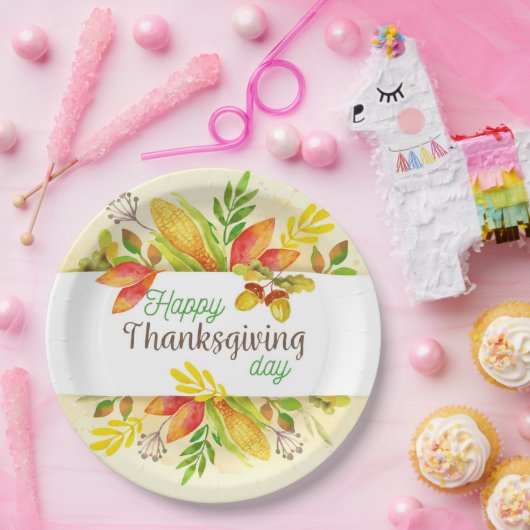 Thanksgiving Papieren Bordje (Feest)