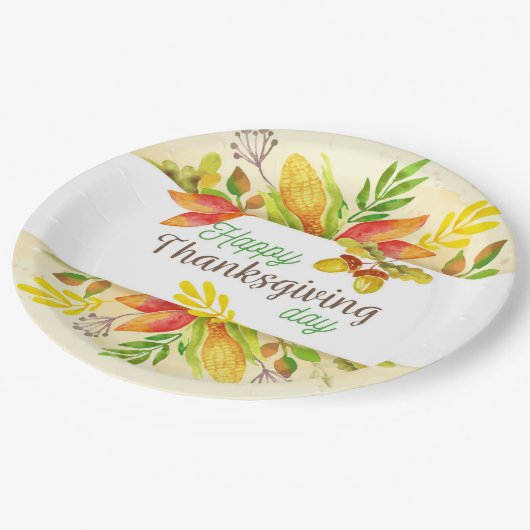 Thanksgiving Papieren Bordje (Gekanteld)