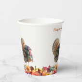 Thanksgiving - Papieren kopjes van Turkije Papieren Bekers (Voorkant)