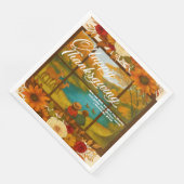 Thanksgiving-papieren servet (Hoek)
