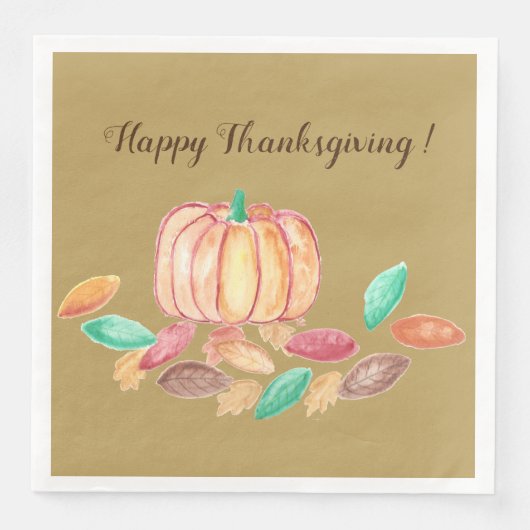 Thanksgiving papieren servetten (Voorkant)