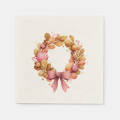 Thanksgiving papieren servetten met grote herfstta (Voorkant)