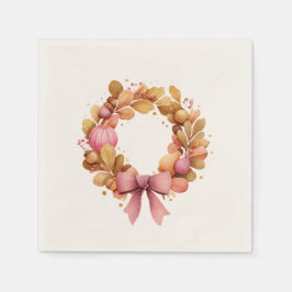 Thanksgiving papieren servetten met grote herfstta