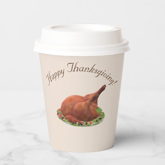 Thanksgiving Papierkop Papieren Bekers (Voorkant)
