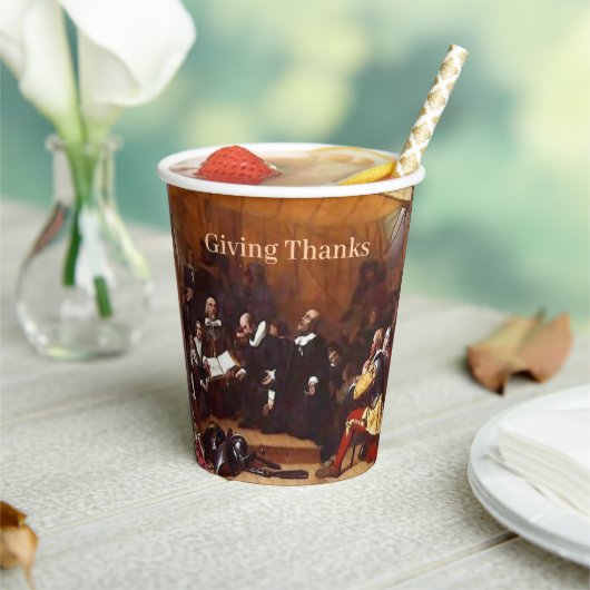 Thanksgiving Papierkop Papieren Bekers (Insitu)