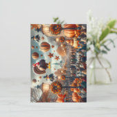 Thanksgiving Parade Wenskaart Feestdagenkaart (Staand voorkant)