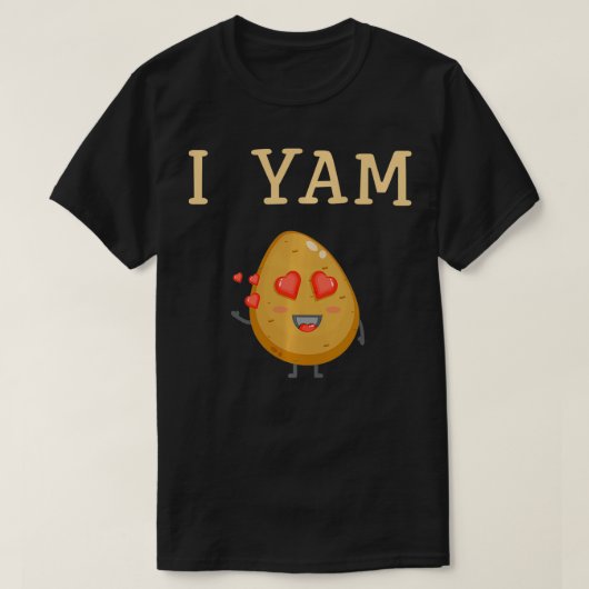 Thanksgiving paren set haar is mijn zoete aardappe t-shirt (Design voorkant)
